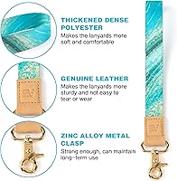 Vista 164 de Ecovision - Llavero con correa para llaves, llaveros de pulsera con 2 argollas para llaves para mujer