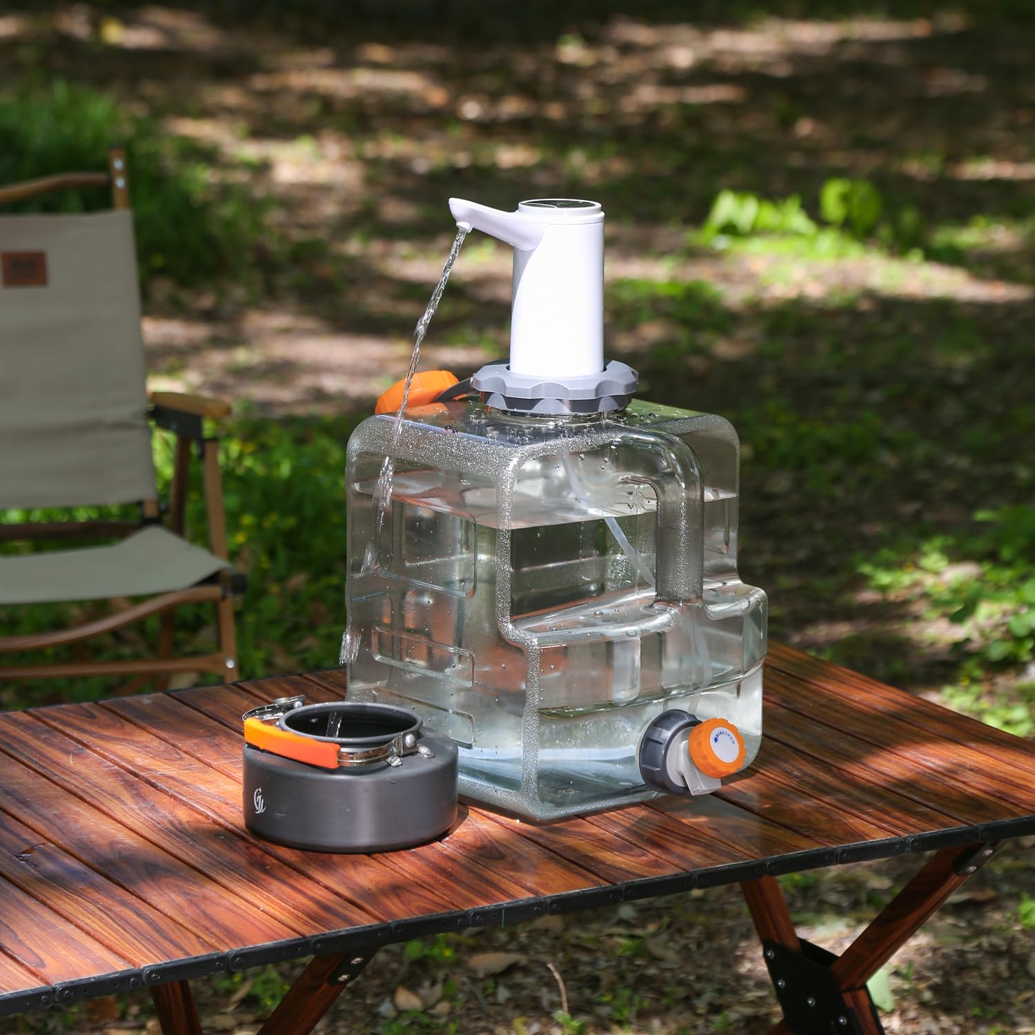 8-20L Wasserbehälter mit Hahn, Camping Wasserkanister kompatibel mit elektrischen Wasserpumpen, Tragbarer Wasserspeicher für Camping, Outdoor, Angeln, Party, Wohnmobil, Küche