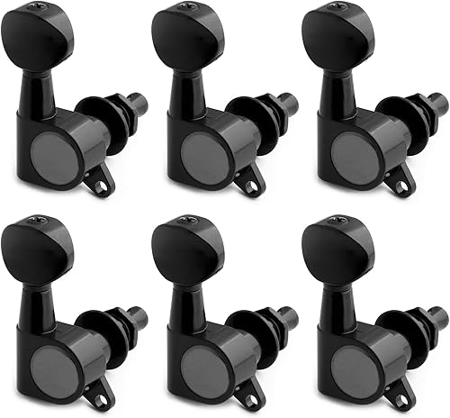 Clavijas de afinación de cuerdas de guitarra, máquinas de afinación, cabezales sellados, afinadores Grover, teclas de afinación, botón ovalado, 6 en