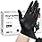 Schneider Black Vinyl Synthetic Exam Gloves, 4 Mil, Small, Disposable Gloves Latex-Free, Plastic for Medical, Cooking, Cleaning, and Food Prep, Surgical Powder-Free, Non-Sterile, 100-ct Box (S)