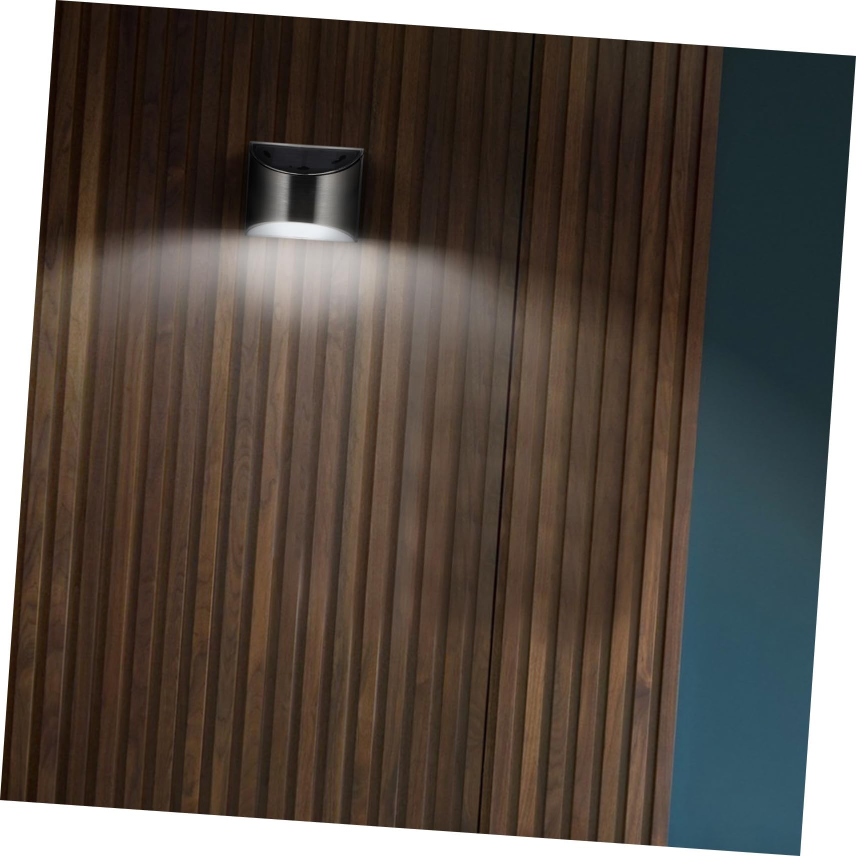 Housoutil Applique Murale Solaire LED en Acier Inoxydable 1,2 V 2 W