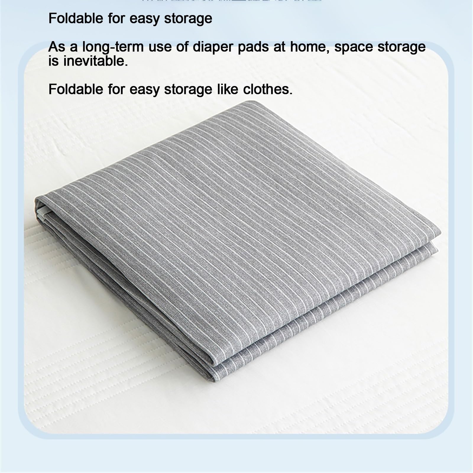 Empapadores Cama Adultos Verano Fibra De Lactancia Tejidos Lavables Impermeables Antideslizantes Incontinencia Protector De Cama for Cama Sofá, Suelo(Gray,180x200cm)