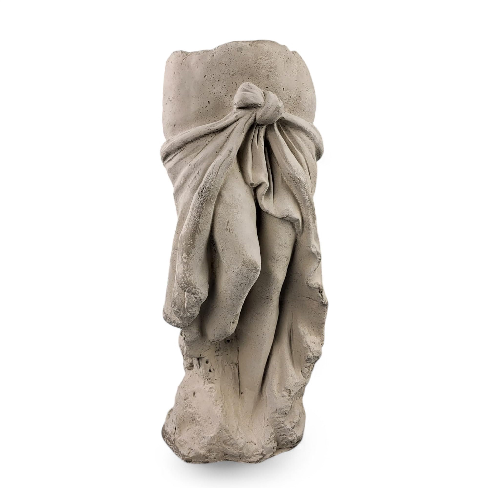 GMMH Ciężka figurka ogrodowa, statuetka ogrodowa z doniczką, poidło dla ptaków, rzymska rzeźba kamienna, popiersie kamienne, figura dekoracyjna, grecka statuetka z odlewu kamiennego, do użytku na