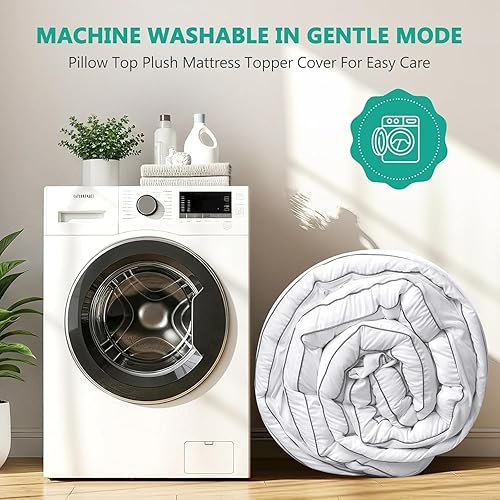 Vista 7 de Dual Layer 4 Inch Memory Foam Mattress Topper Twin Size - 2 Inch Cooling Gel Memory Foam Plus 2 Inch Pillow Top Thick Mattress Pad