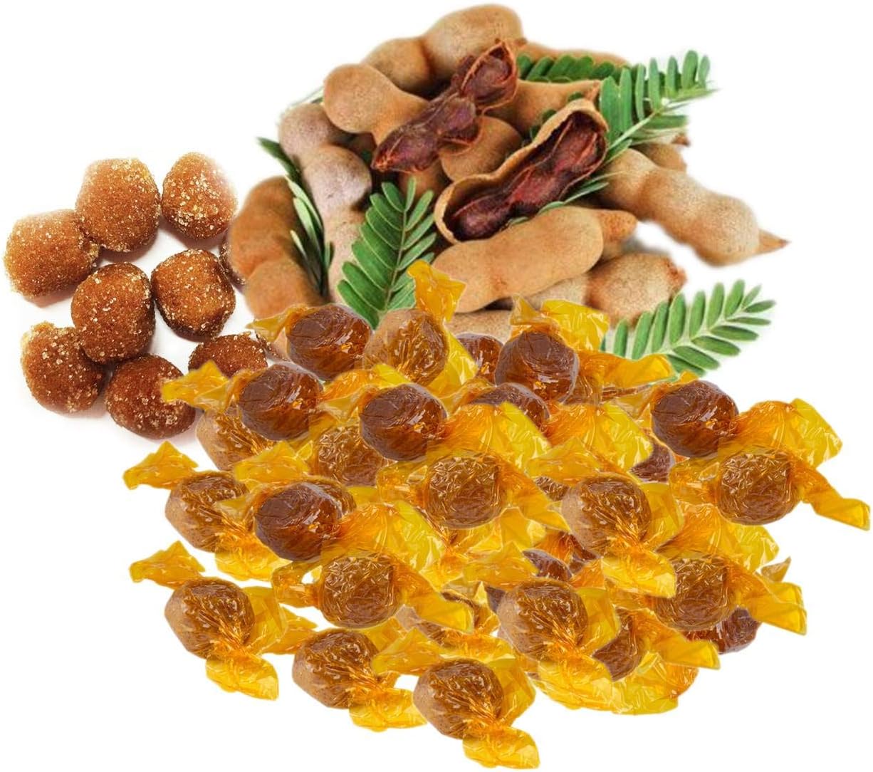 Chinda Thai Sweet & Sour Tamarind Candy (Makahm Kaew) Individually Wrapped 6 oz (Pack of 2)