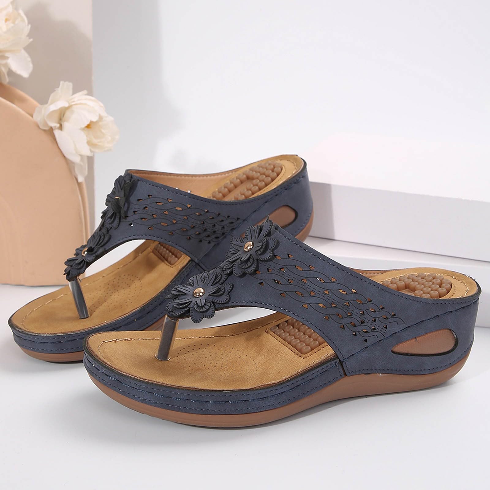 Pantuflas de verano para mujer, cómodas, transpirables, para la playa