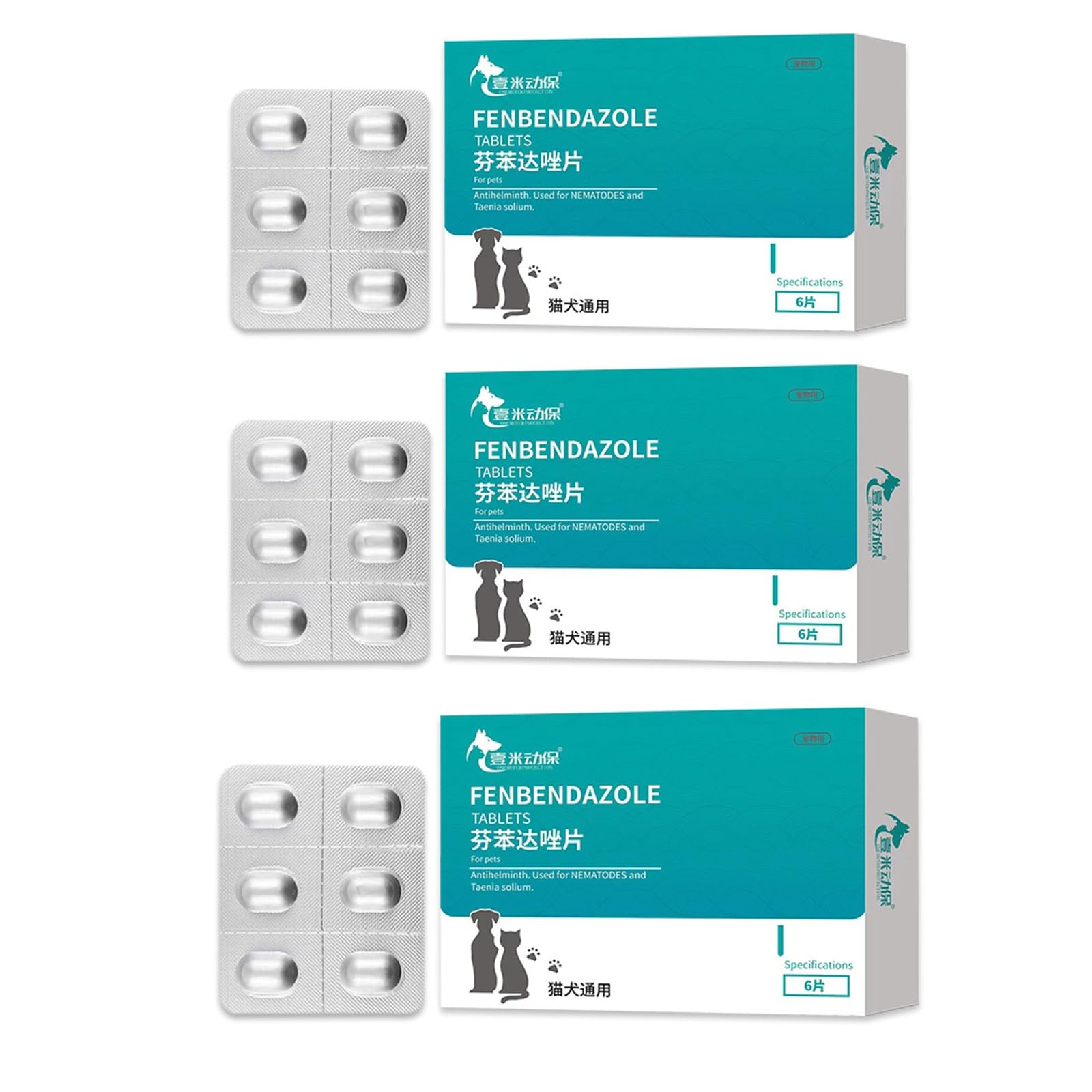 18 piezas antipulgas para 8 meses de protección para perros y gatos Desparasitación interna perros y gatos