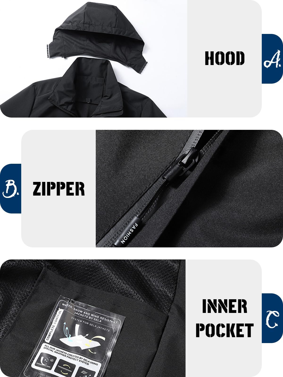 Personalisierte wasserdichte Outdoor-Jacke für Damen, leichter Regenmantel, winddicht, Wanderjacke, individuelles Bild für den Alltag