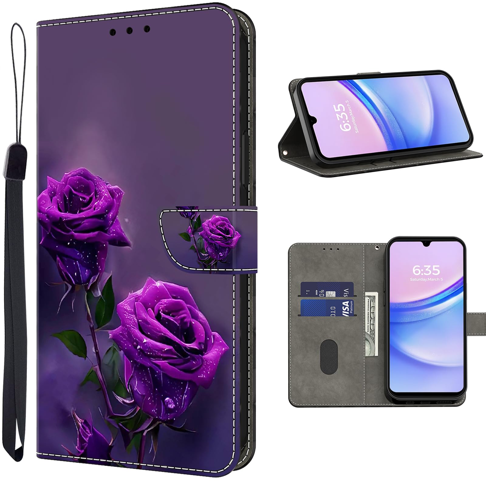TUOLISG Handyhülle für iPhone 17 Hülle,Premium Lederhülle Fa