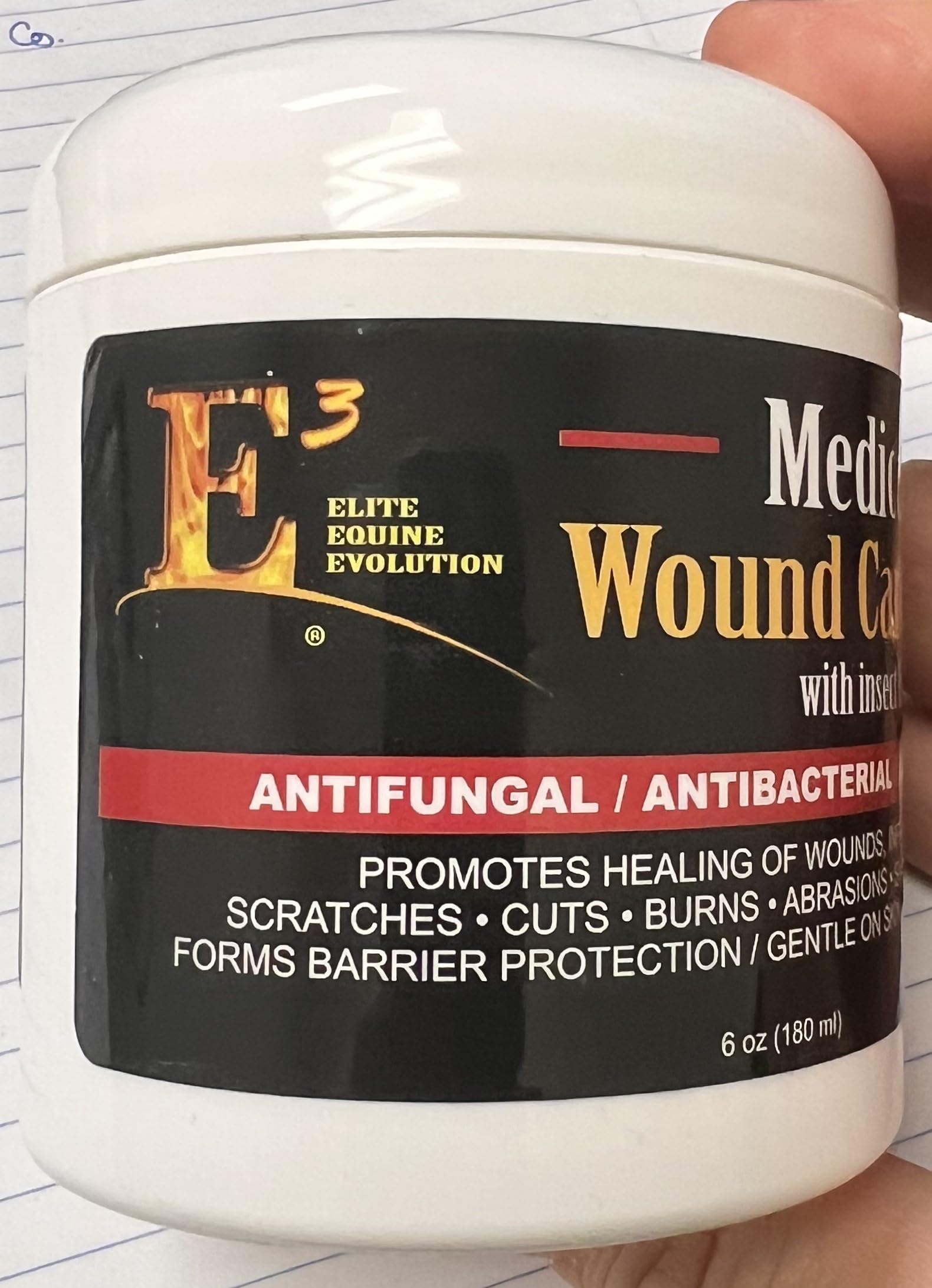 E3 Medicated Wound Cream for Dogs Cats Horses Rabbits - Hot Spot Treatment Ointment - Dog Hot Spot