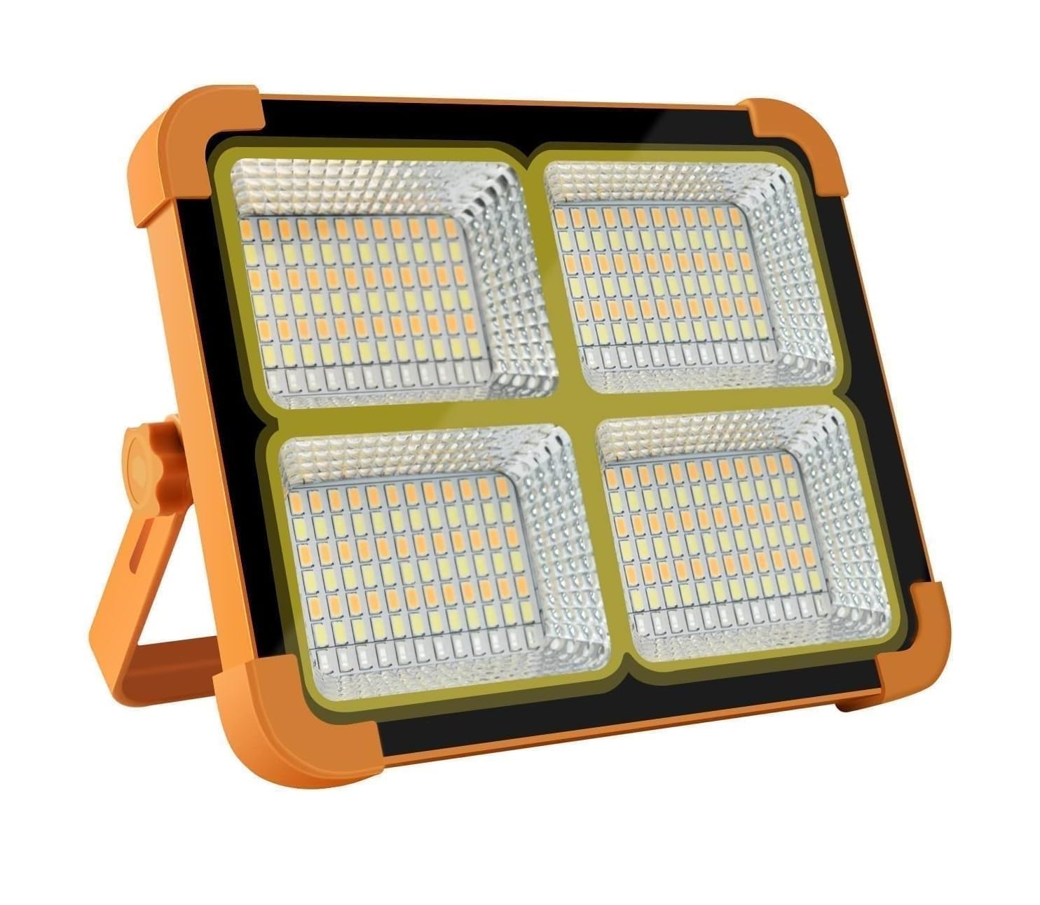 Royal Stud Portable Led Solar Light 100W 16500mAh 10000 LM High Power Rechargeable LED Flood Light 4 Panel Outdoor Waterproof Street Lamp (IP66) Solar Camping Lamp for Garage, Farm, Fishing, Emergency-image-30