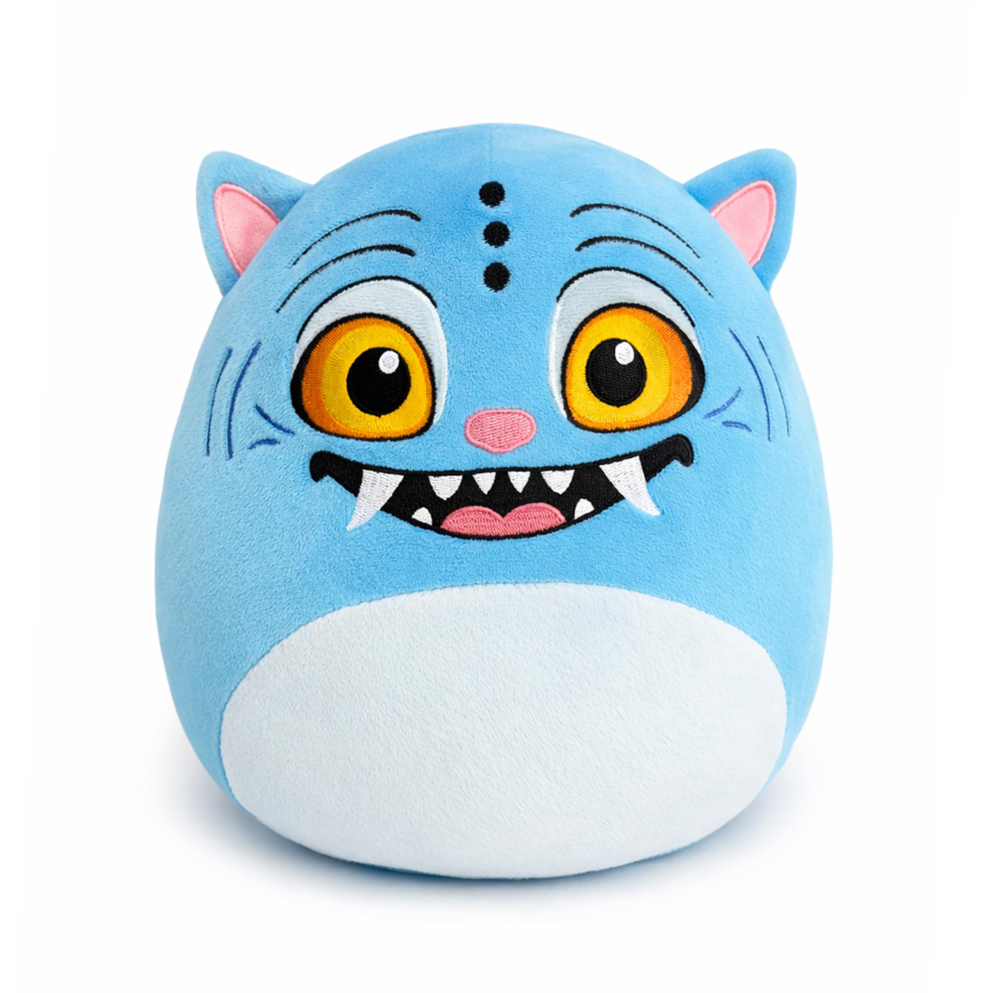 Photo 1 of 8-inch Cartoon Blue Tiger Plush Toy, Funny Plush Cushion, Gift for Kids, Adults, Fans & Collectors for Birthday and Holiday (Blue)