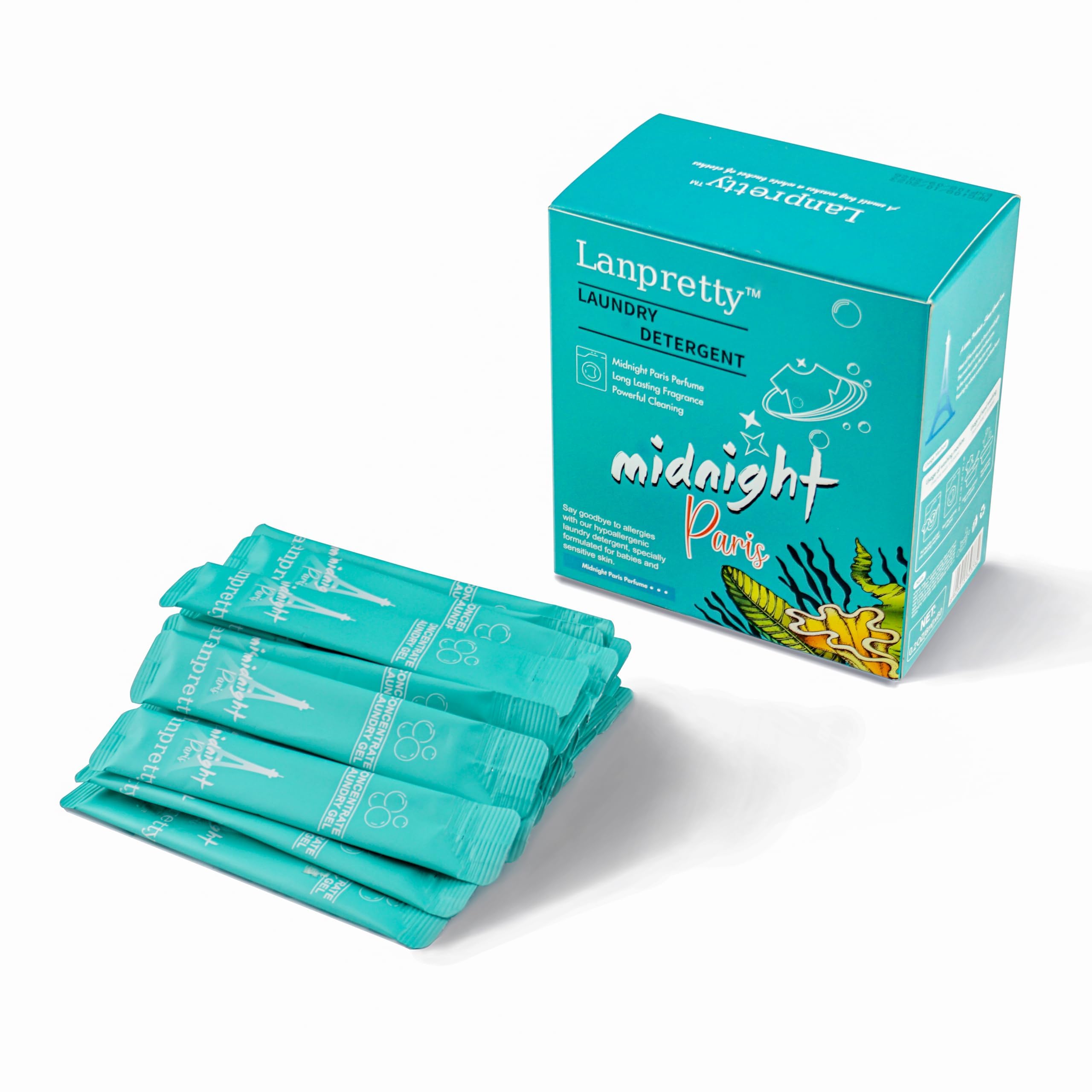 Amazon.com: Lanpretty Travel Laundry Detergent Liquid Packets (60