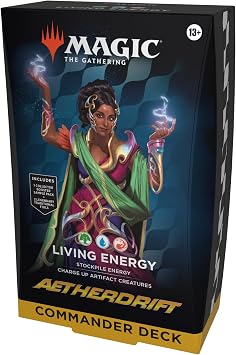 Magic The Gathering Spirit Surge Commander Deck English Version "Living Energy" MTG Trading Card Wizards of the Coast DFT D41330000