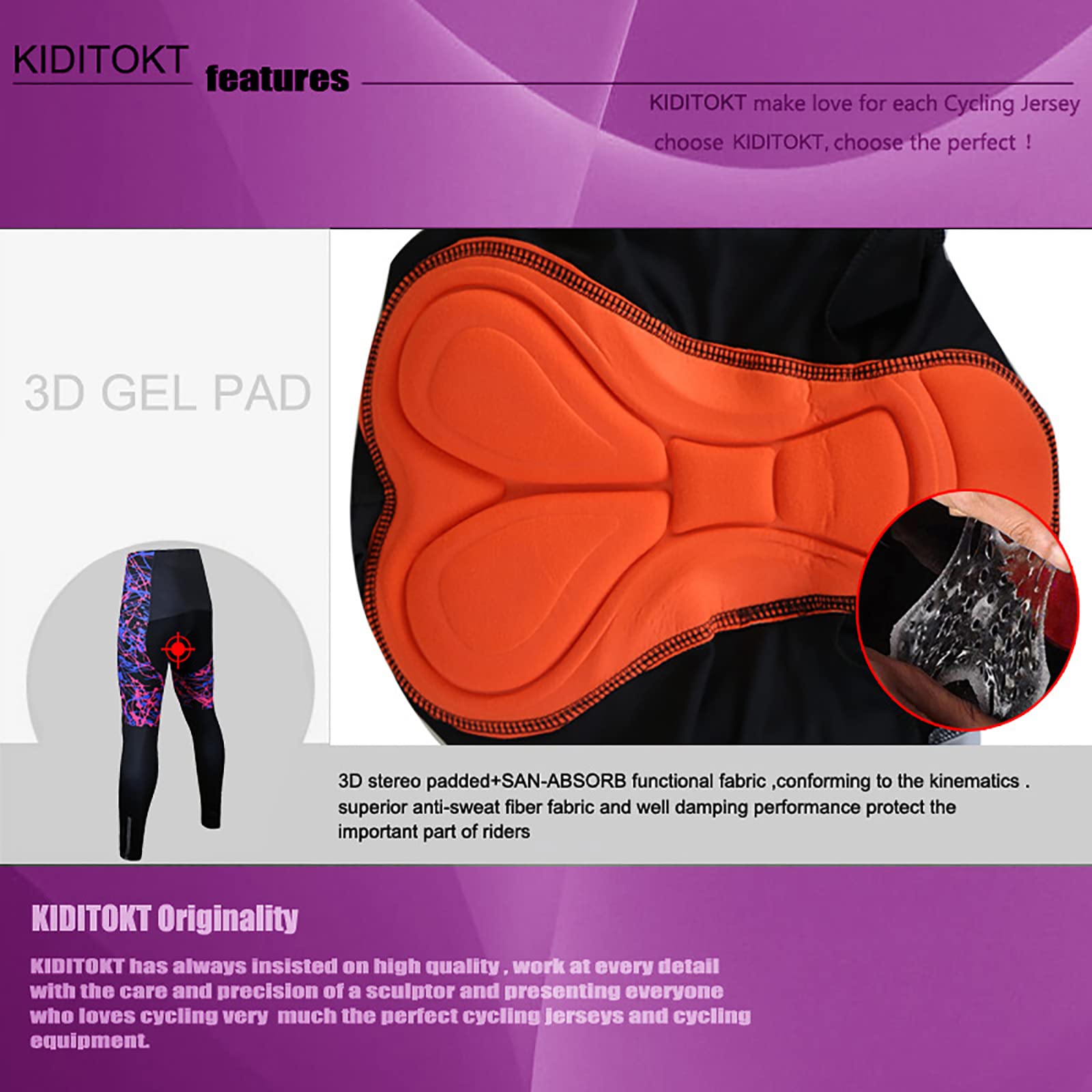 Completo Ciclismo Donna Set Invernale Termico Ciclista Vestiti Maniche Antivento Lunghe Sport Body Tuta Pantaloni Lunghi Bici Traspirante Specialized Ciclismo Asciugatura Rapida MTB XD22
