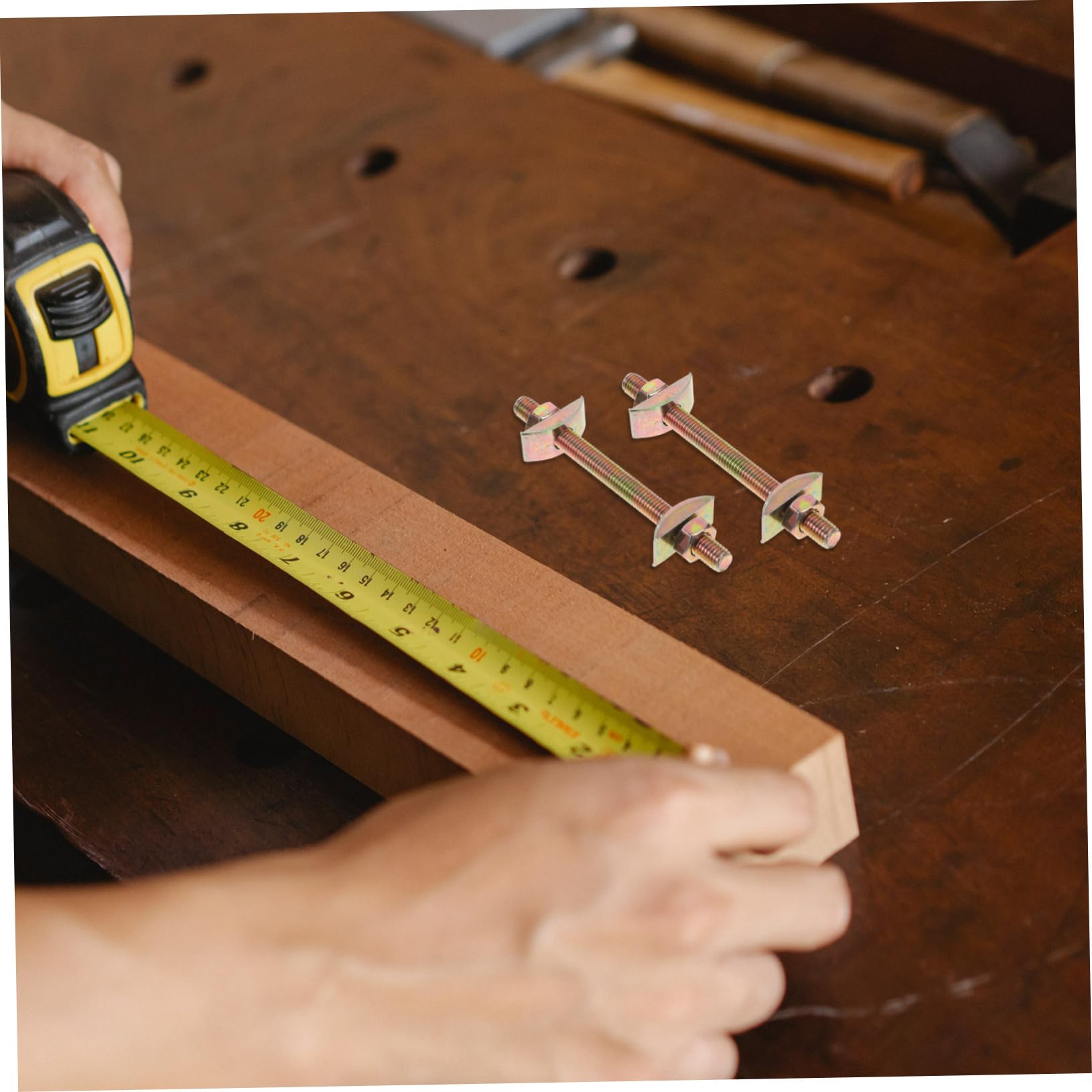 Arbeitsplattenverbinder aus Eisen Goldfarben Stabile Möbelverbindung Einfache Montage für Tisch und Bettgestelle 10 Stück