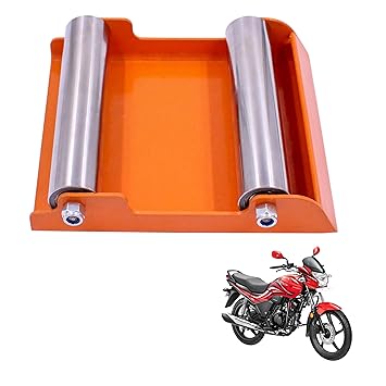 Asryd Portable Wheel Roller for Bike Tyre, Chain Cleaning & Lubricating 160Kg Weight Capacity for Hero Passion Pro (Pack of 1Pcs)