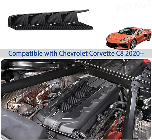 Miniatura 6 de Cubierta de panel de cubierta de motor compatible con Chevrolet Corvette C8 2020-2025, accesorios de decoración de panel de compartimento de motor