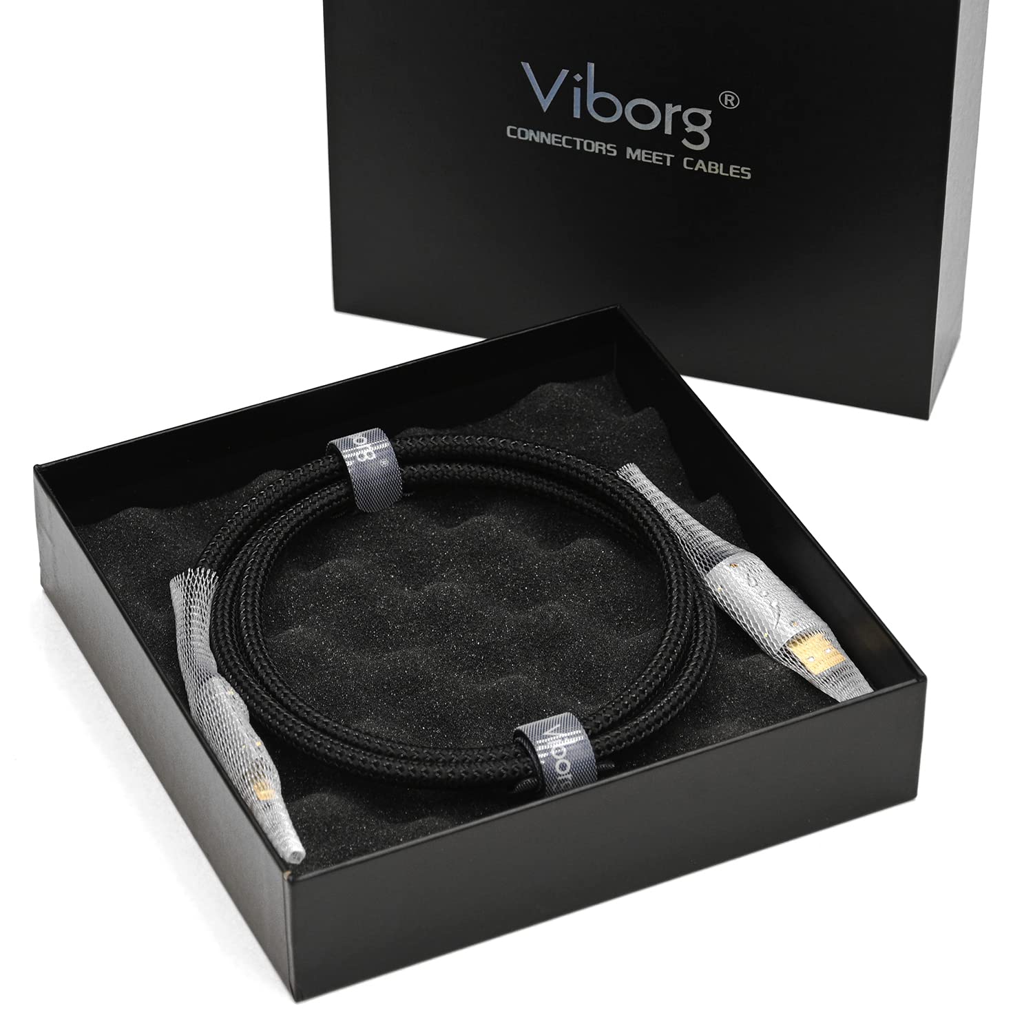 Viborg UC01 - Cavo USB in nylon intrecciato tipo A a tipo B, confezione da 1 4.9FT/1.5M