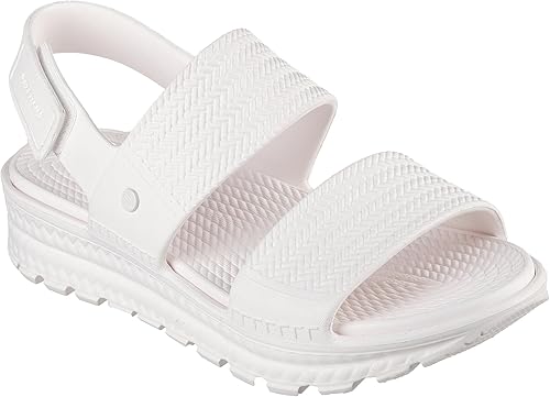 Skechers Sandales Foamies Arch Fit Footsteps Sunny Days pour femmes, blanches, 3