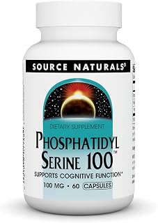 Source Naturals Phosphatidyl Serine 100, Supports Cognitive Function, 60 Capsules