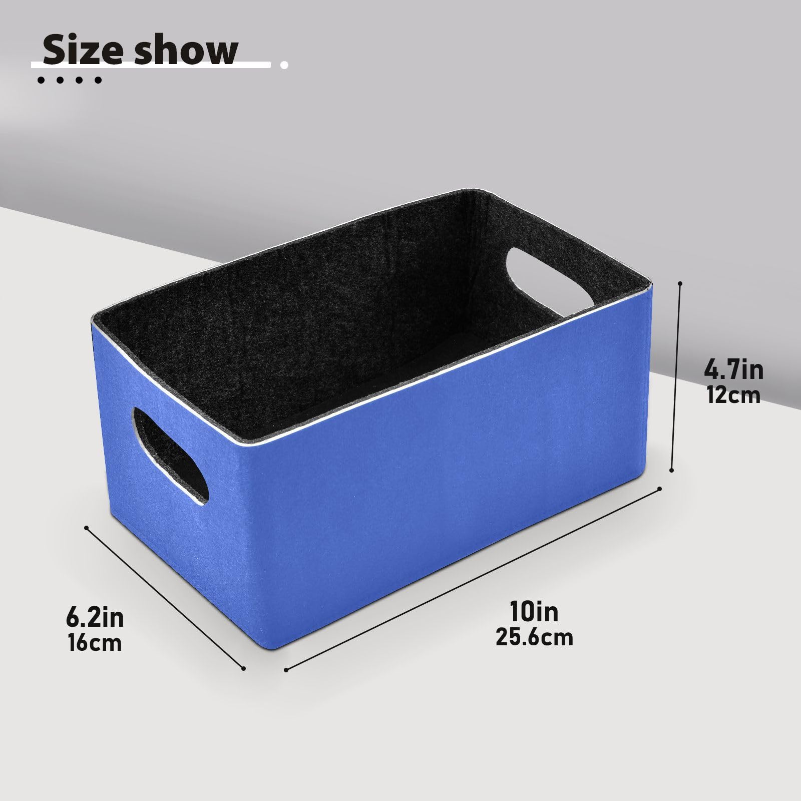 Amazon.com: Royal Blue Foldable Basket Folding Storage Boxes Set