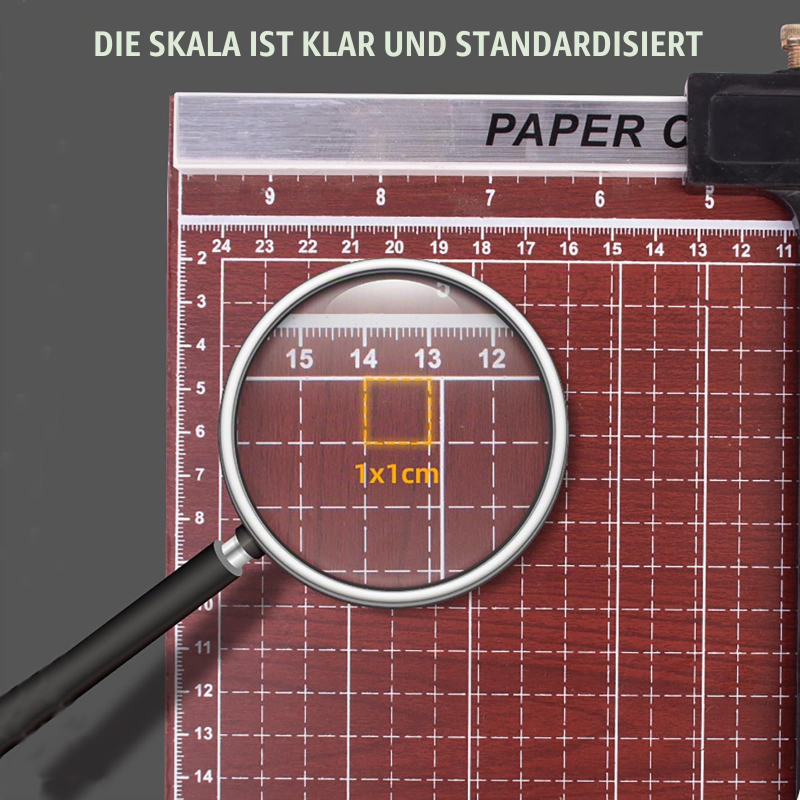 NEWFUN Hebelschneider A3, Papierschneidemaschine, Papier Schneidegerät, Professioneller Fotoschneider, Für Schulen und Büros, Schneidegerät für Fotos, Karton, Schneideleistung ca. 12 Blatt/Zeit.