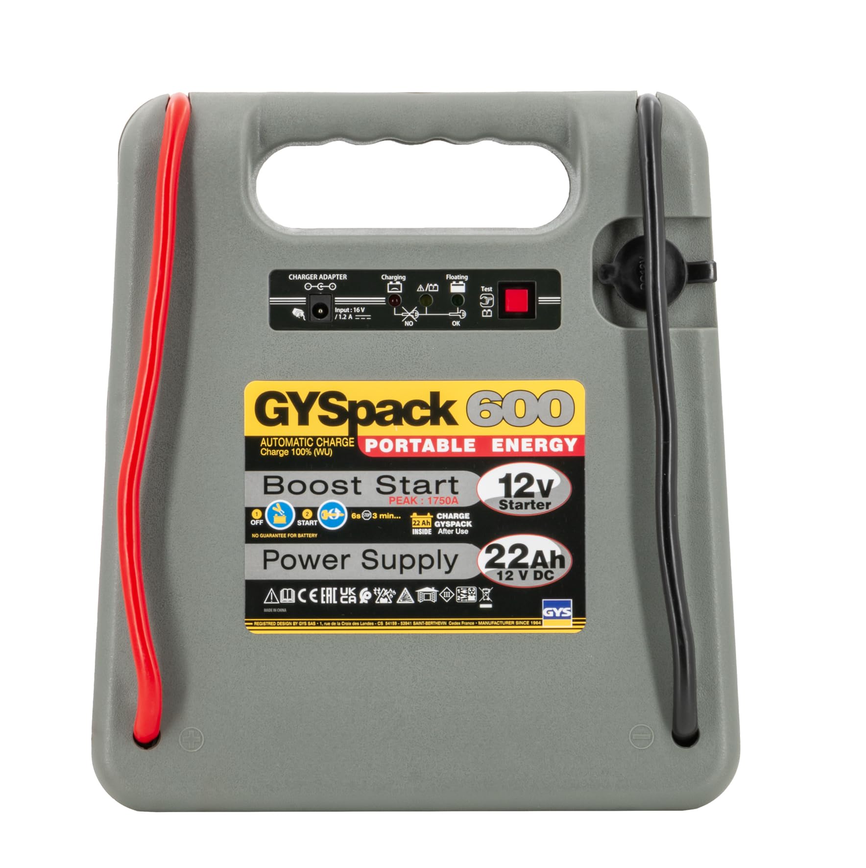 GYS 027336 Batería aparato auxiliar de arranque para Automóviles de turismo para Moto para SUVs para furgonetas camper