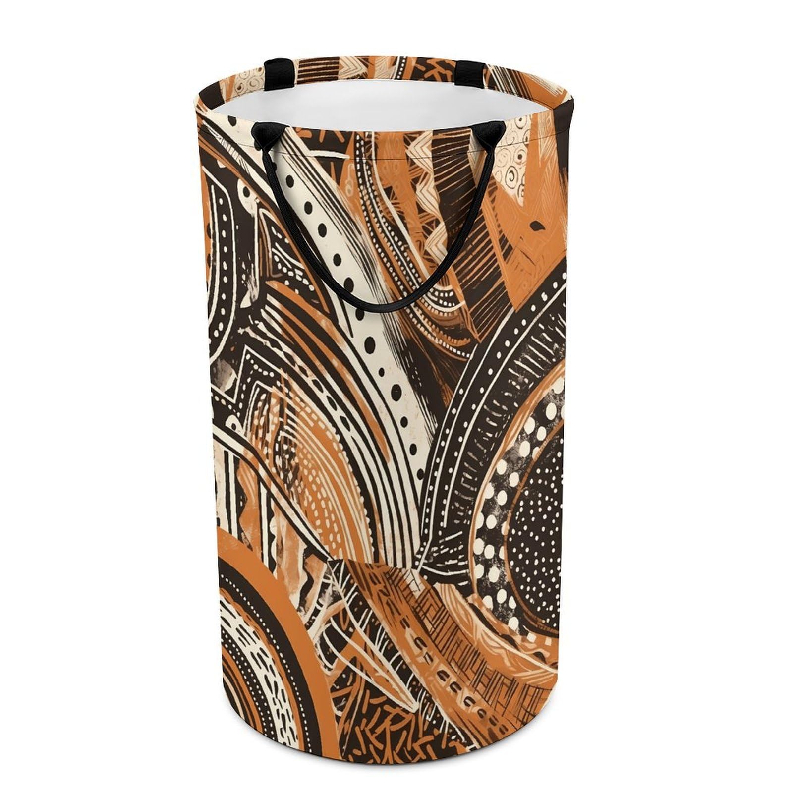 Panier à linge pliable extra large au design tribal et finitions imperméables
