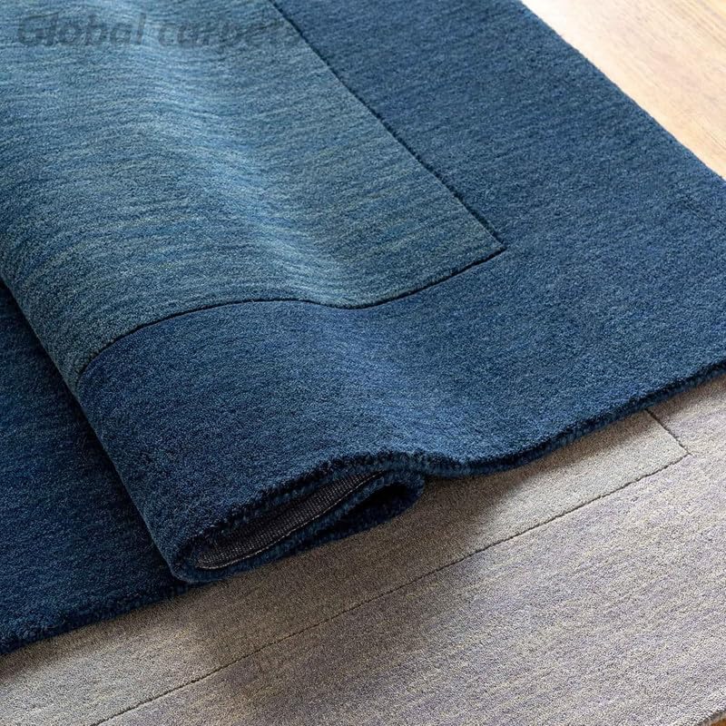 Image of Carpets and Rugs Handwoven Woolen Thick Floral and Contemporary Designs for Area Rugs, Carpets for Living Room, Bedroom, Hall Size 7x9 feet