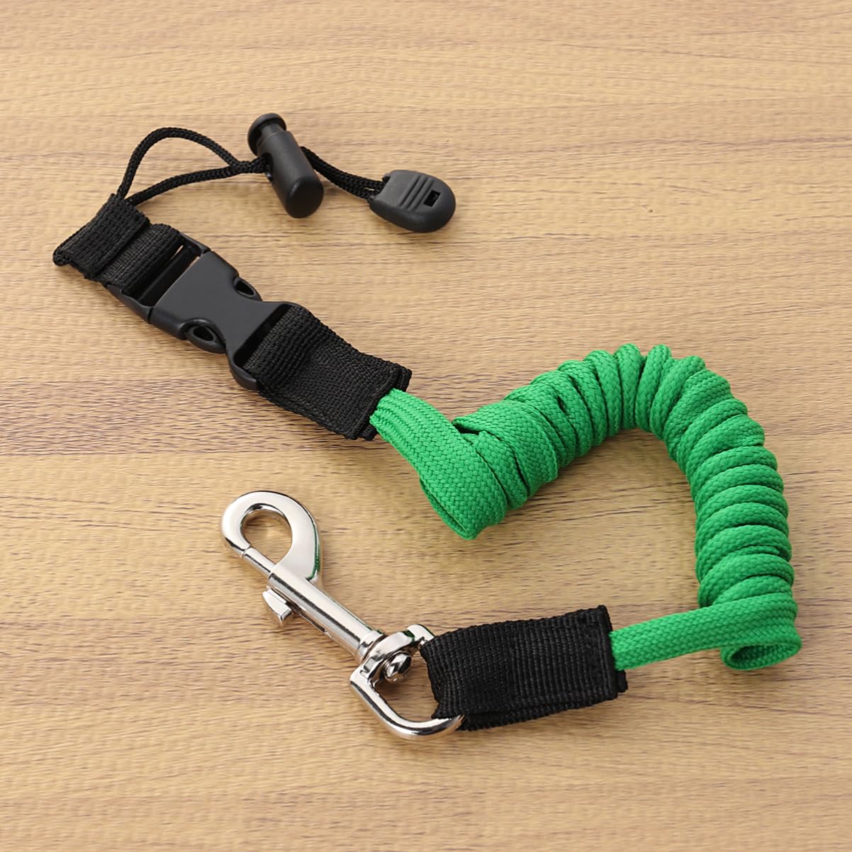 VANZACK Canoe Leash Paddle Rod Kayak Safety Cord Paddle Rope for Inflatable Boats Zinc Alloy Hook Plastic Buckle