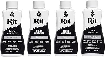 Rit All-Purpose Liquid Dye, 8 Ounce, Black Fur Pak