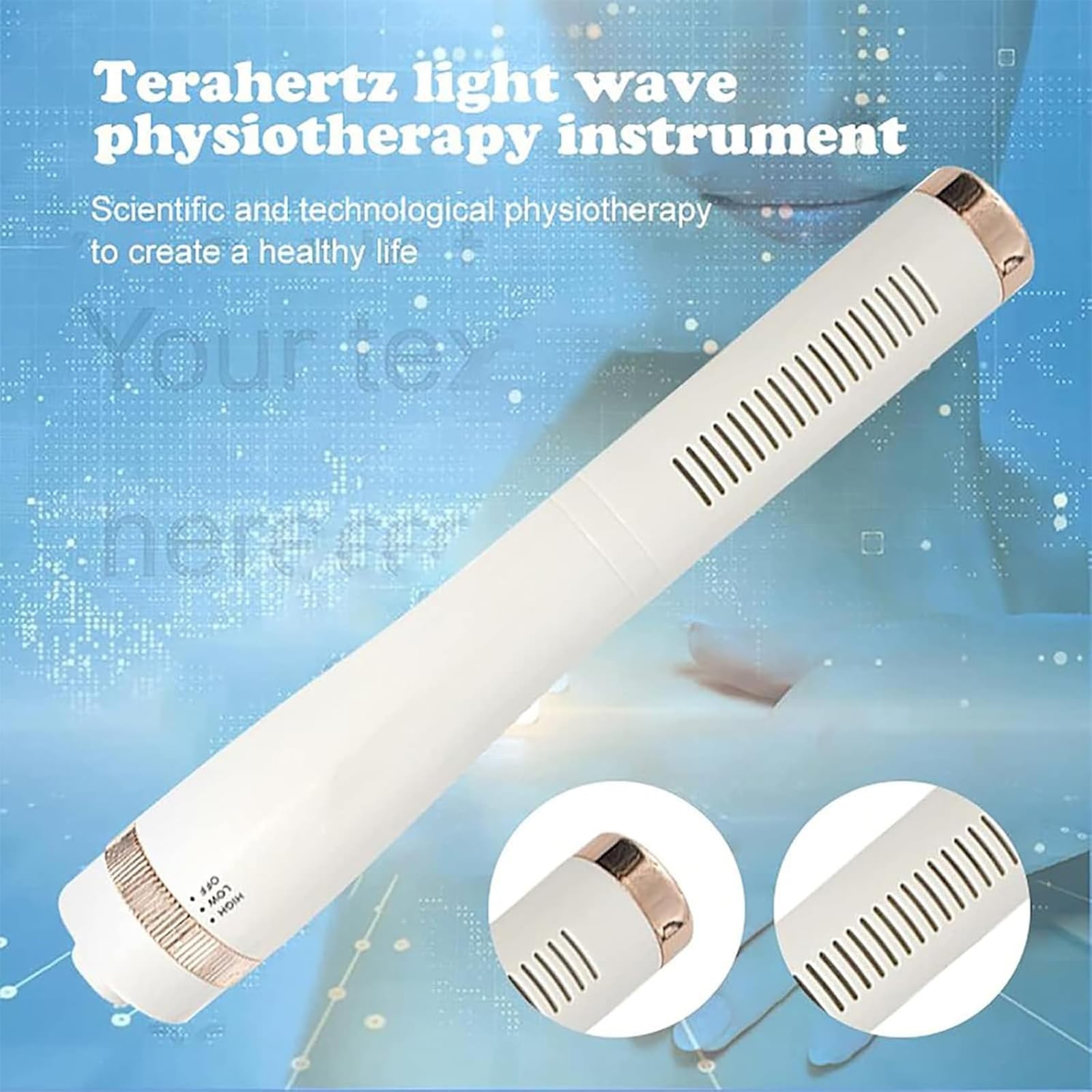 Terahertz urządzenie do terapii, dmuchawa terahercowa, 3-stopniowa regulacja temperatury, głębokość penetracji: 10-15 cm, do domu i placówek medycznych