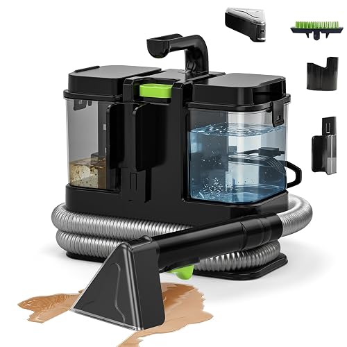 HOMLOVE 18KPa Portable Carpet & Upholstery Cleaner (Green)