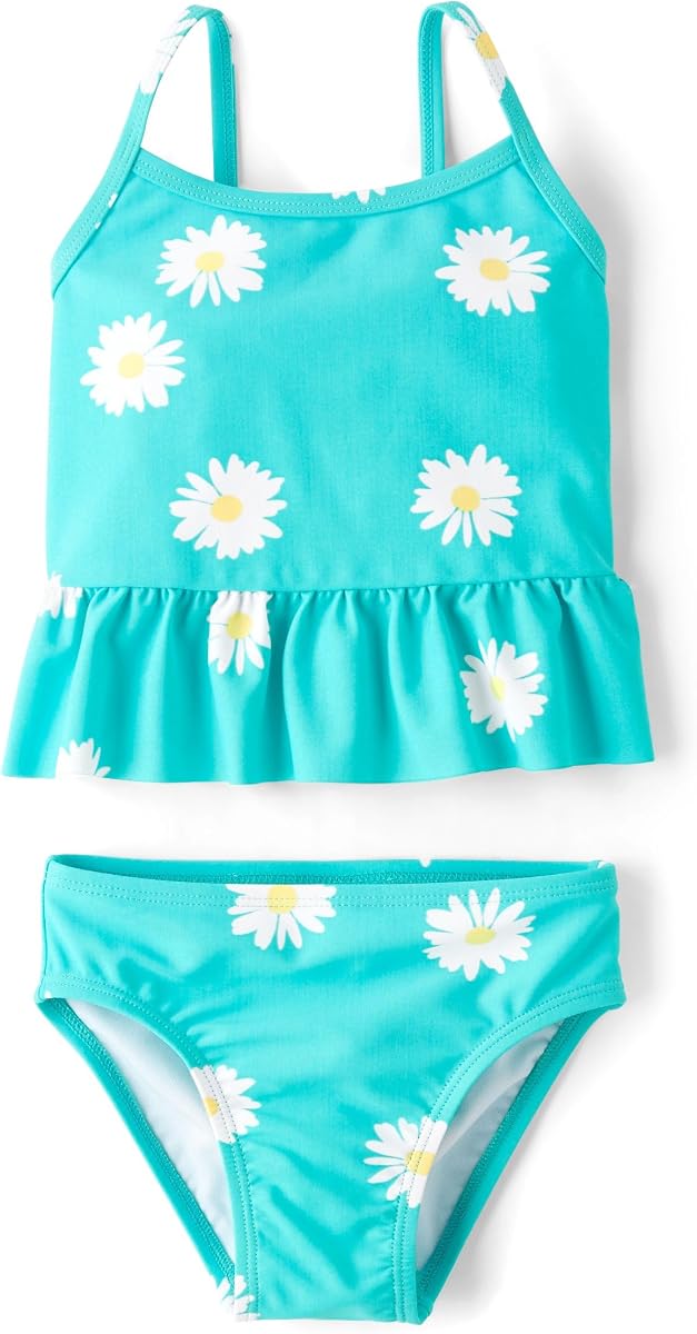 Traje de baño tankini de 2 piezas para bebés y niños pequeños