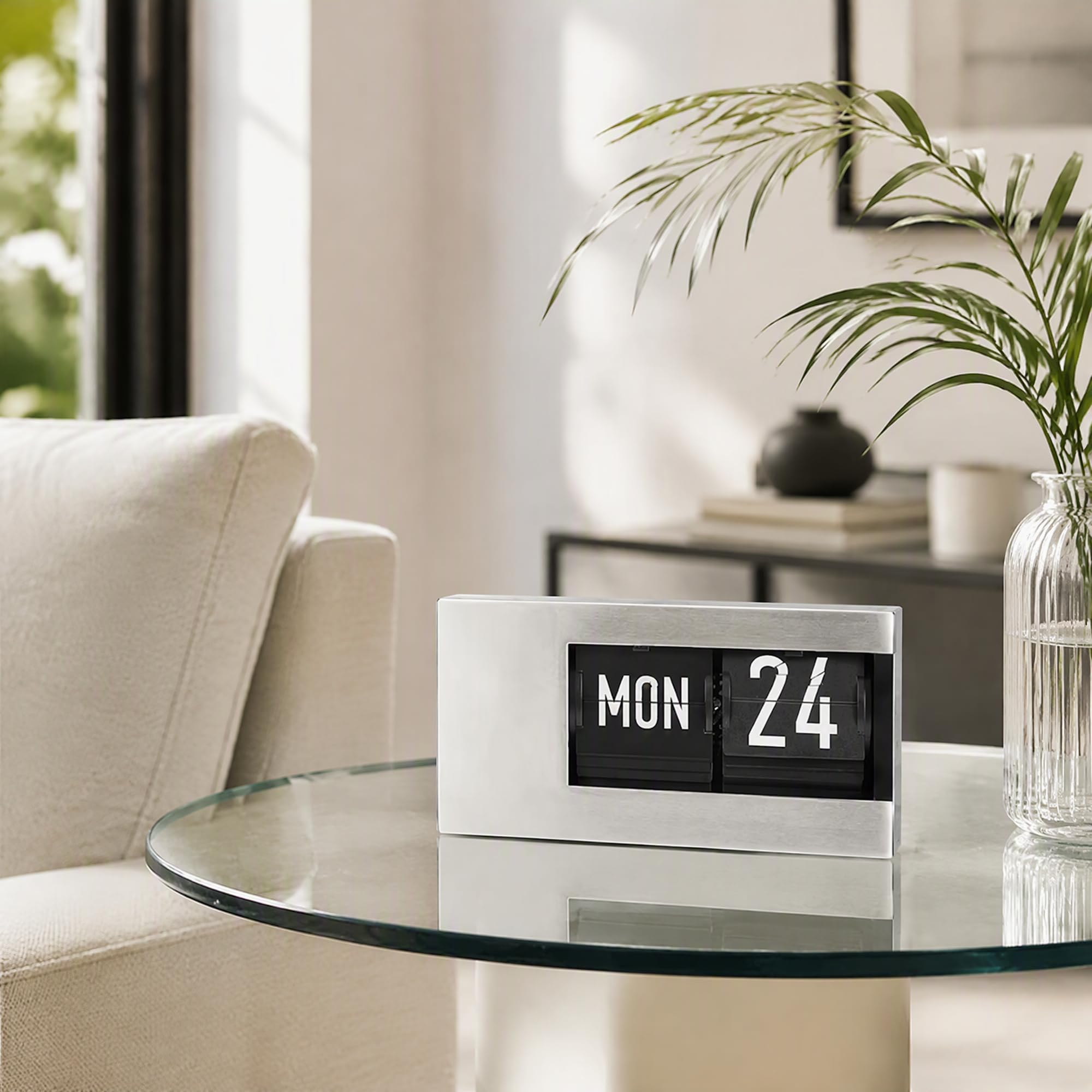 Amazon.com: Itigoitie Calendar Flip Clock,Intelligent Perpetual