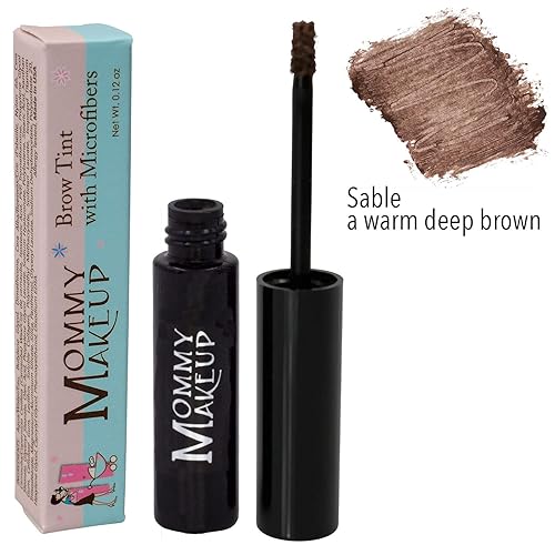 Miniatura 9 de Tinte de cejas con microfibras en morena fresca (marrón claro frío) maquillaje de cejas de aspecto natural, cubre las canas, resistente al agua, sin