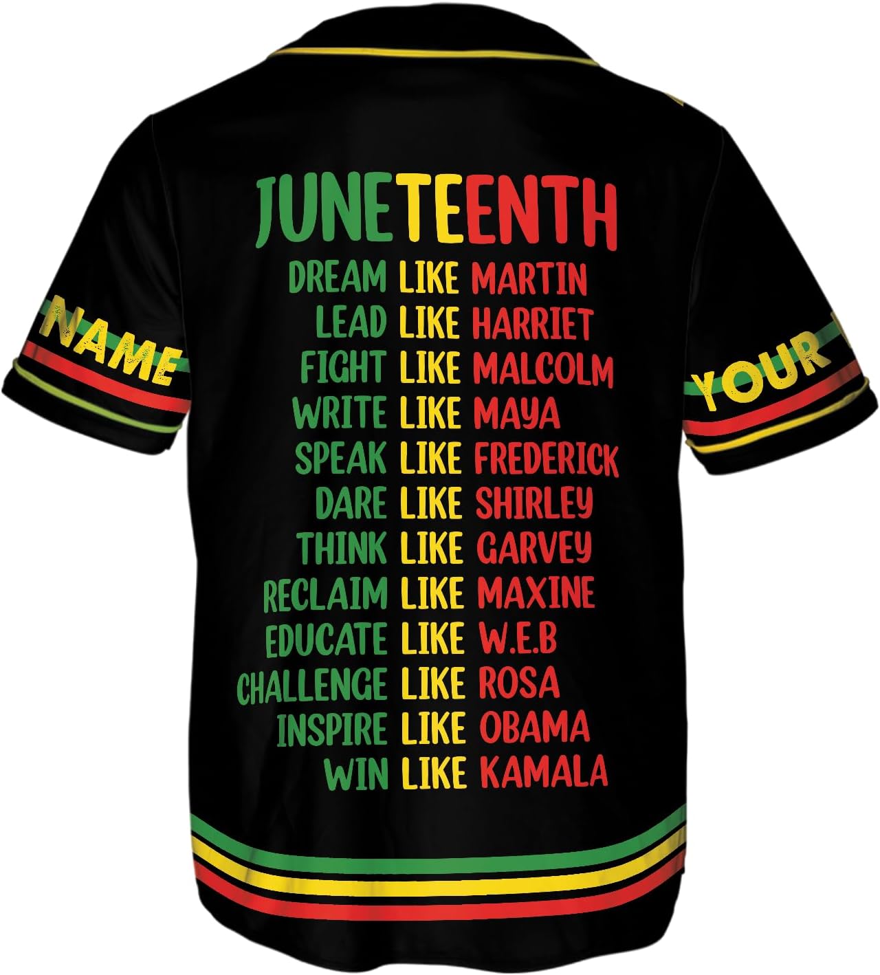 ThuhaTree Store Personalized Black Pride Baseball Jersey XS-5XL, Womens Black Pride Baseball Jersey (Style 5)