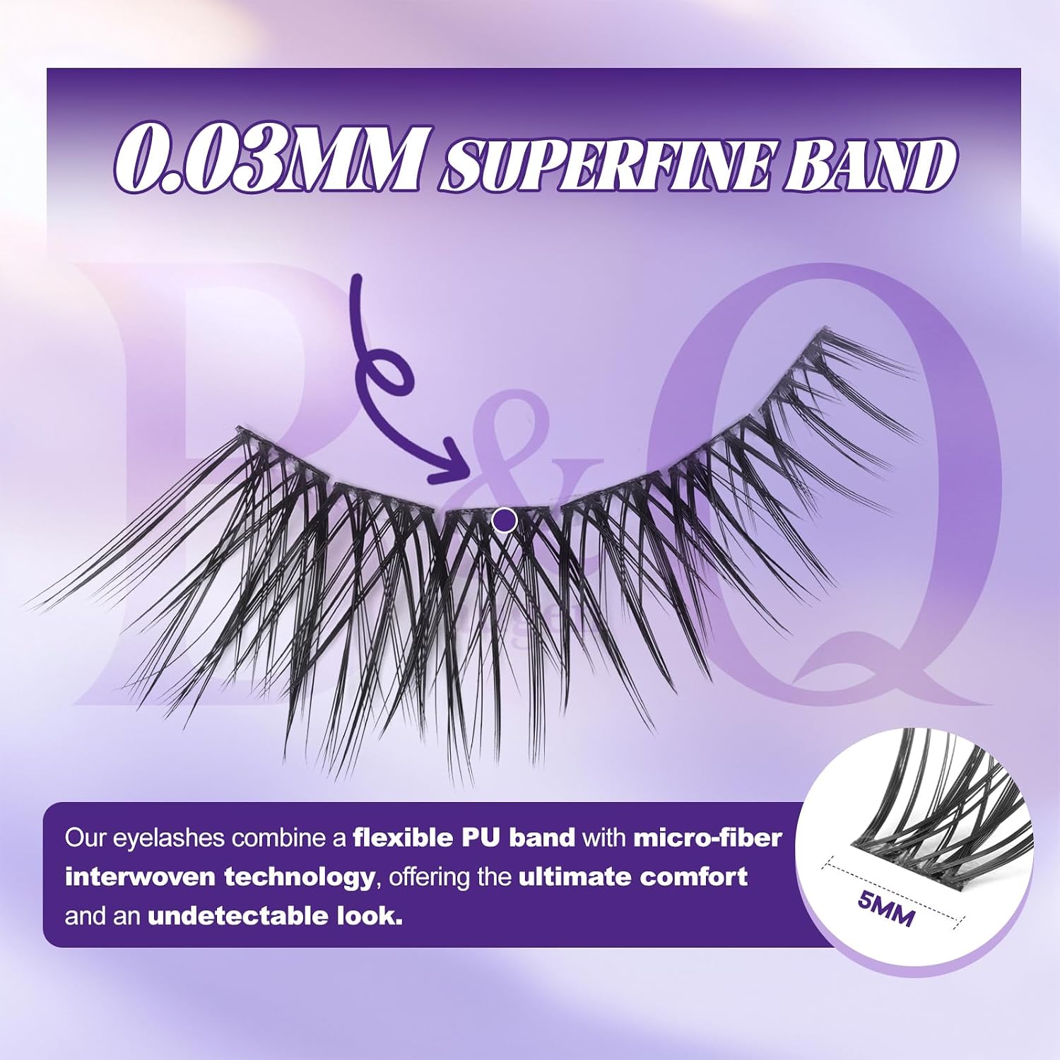 B&Q Natural Lash Clusters 06 - Cluster Eyelash Extensions, Pestañas Postizas Naturales Style Eyelashes Comfort Fit - Day-to-Night Natural Effect - Office & Date Ready For Effortless Beauty(8-16mix) image 5