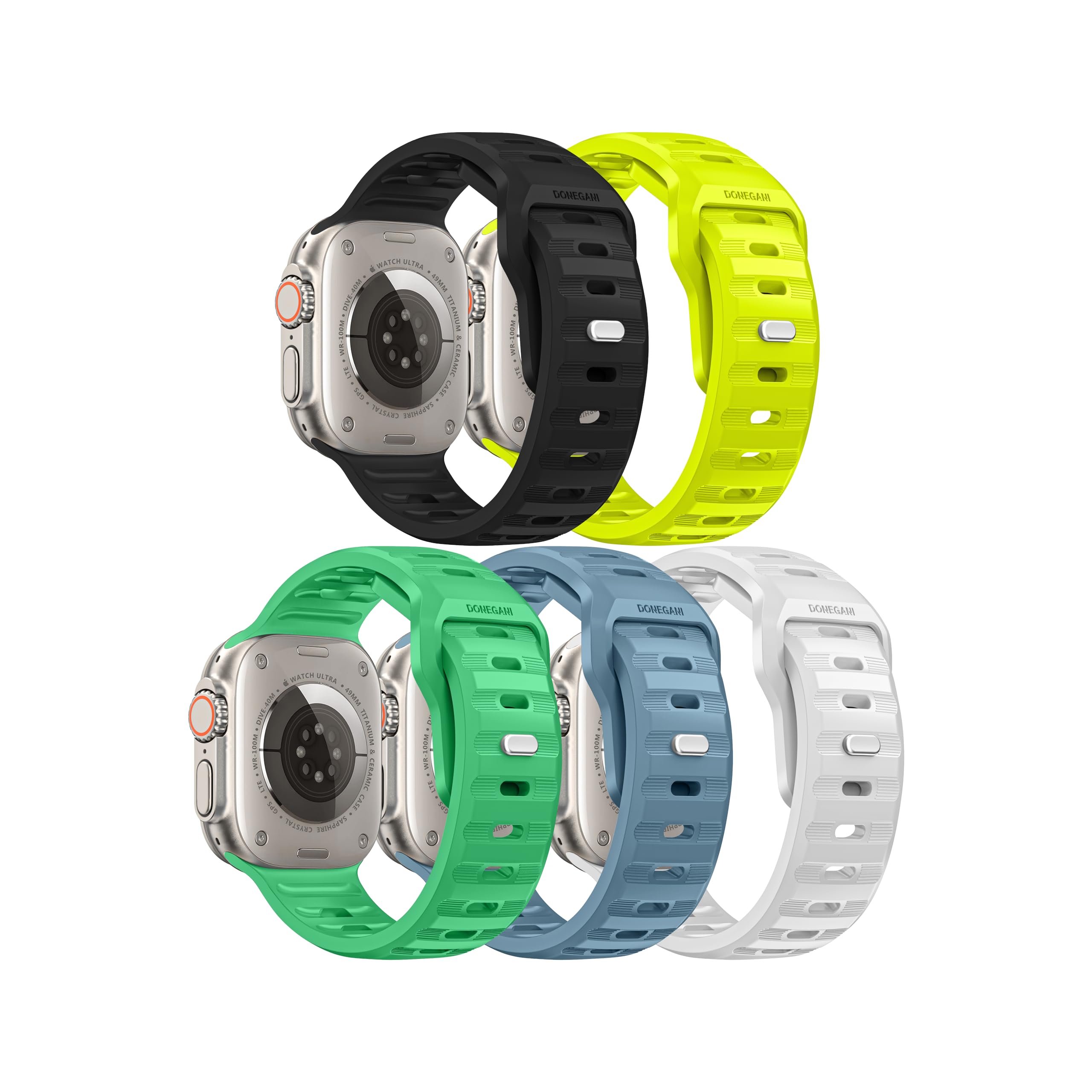 DONEGANI UC5 Band for Apple Watch Bands Women Men Se Ultra 2 40mm 44mm 46mm 42mm 45mm 41mm 38mm 49mm Series 10 9 8 7 6 5 4 3 iWatch Sport Strap