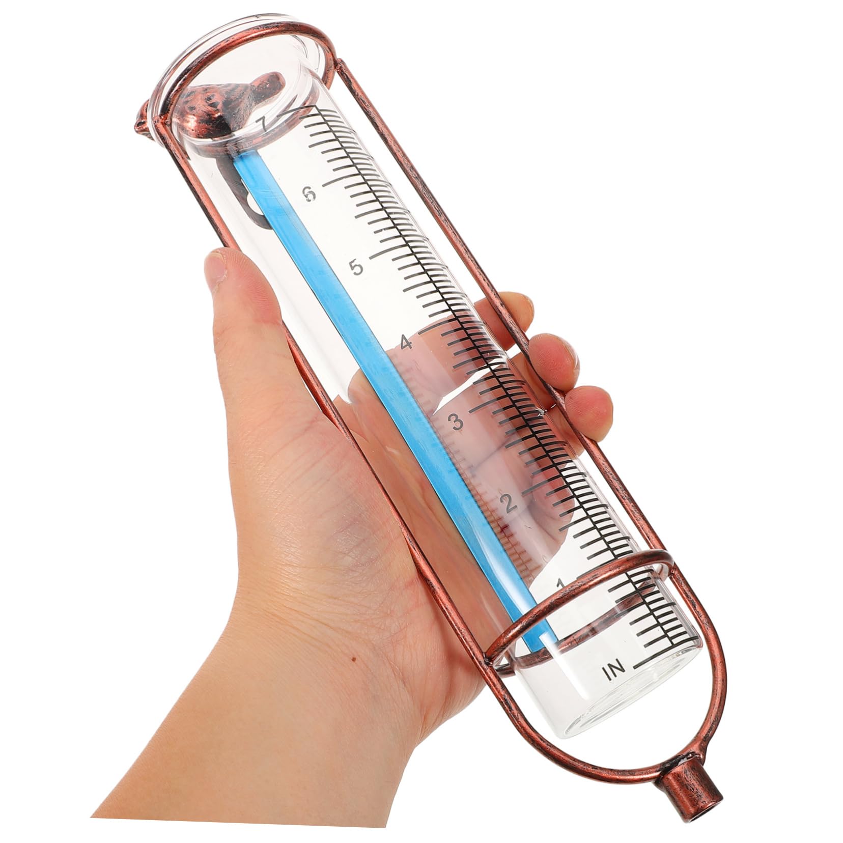 Gatuida 2stücke Regenmesser Ersatzrohr Transparentes Messrohr Für Garten Outdoor Präzise Messung Stabil Langlebig Elegantes Design Mit Rotem Dichtungsring