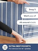 Vista 204 de Extra Deep Pocket Split King Sheets - 5 Piece Breathable & Cooling Bed Sheets - Hotel Luxury Bed Sheet Set - Soft, Wrinkle Free & Comfy - Easily