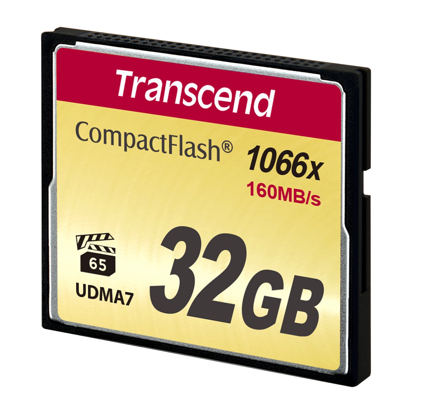 Transcend 32GB CompactFlash 1000 Speicherkarte, bis zu 160/120 MB/s, UDMA 7, VPG-65 für 4K UHDTV & Full HD Video - TS32GCF1000