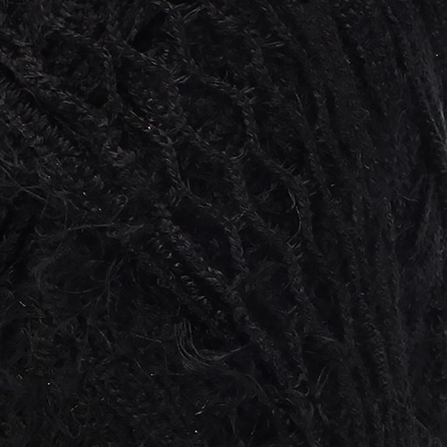 JubileeYarn Fishnet Frilly Yarn - 100g/Skein - Black - 3 Skeins