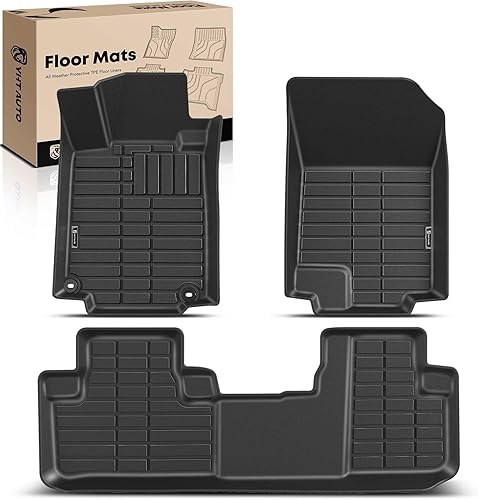 YHTAUTO Alfombrillas automotrices para todo tipo de clima, compatibles con Honda CR-V 2012, 2013, 2014, 2015, 2016, solo para alfombras, tapetes de