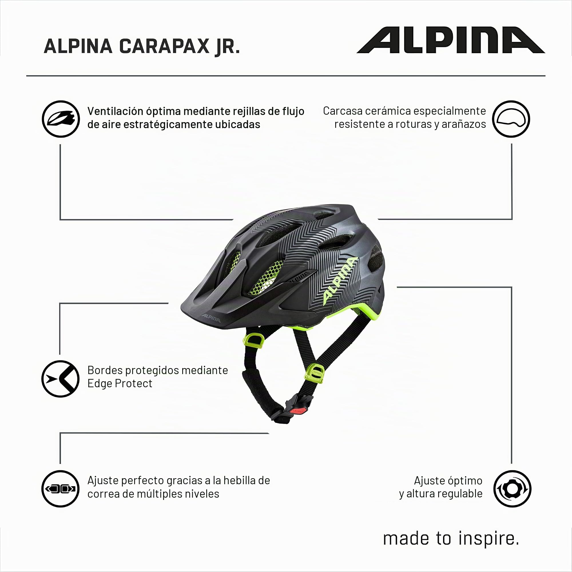 ALPINA Carapax JR Helm 2022 Pumpkin Matte Orange