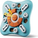 FOXMM Jouets interactifs de Puzzle pour le traitement des chiens IQ Formation & Stimulant Mental,Fun Slow Feeder,Grands Petits Chien Moyen Jouets d'enrichissement avec Design Squeak, Cadeaux Idéal pour les chiots,Cats,Chiens