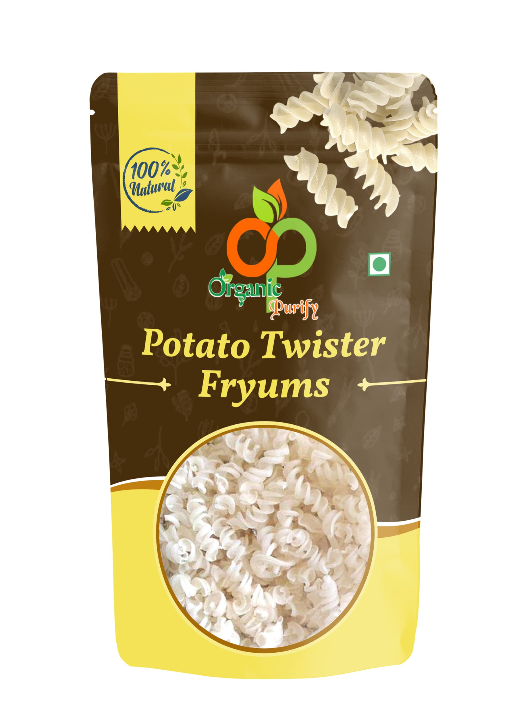 Organic Purify Potato Twister Fryums Ready-to-Fry Papad Snacks 900GM (B08T89ZFNM) Amazon Price History, Amazon Price Tracker