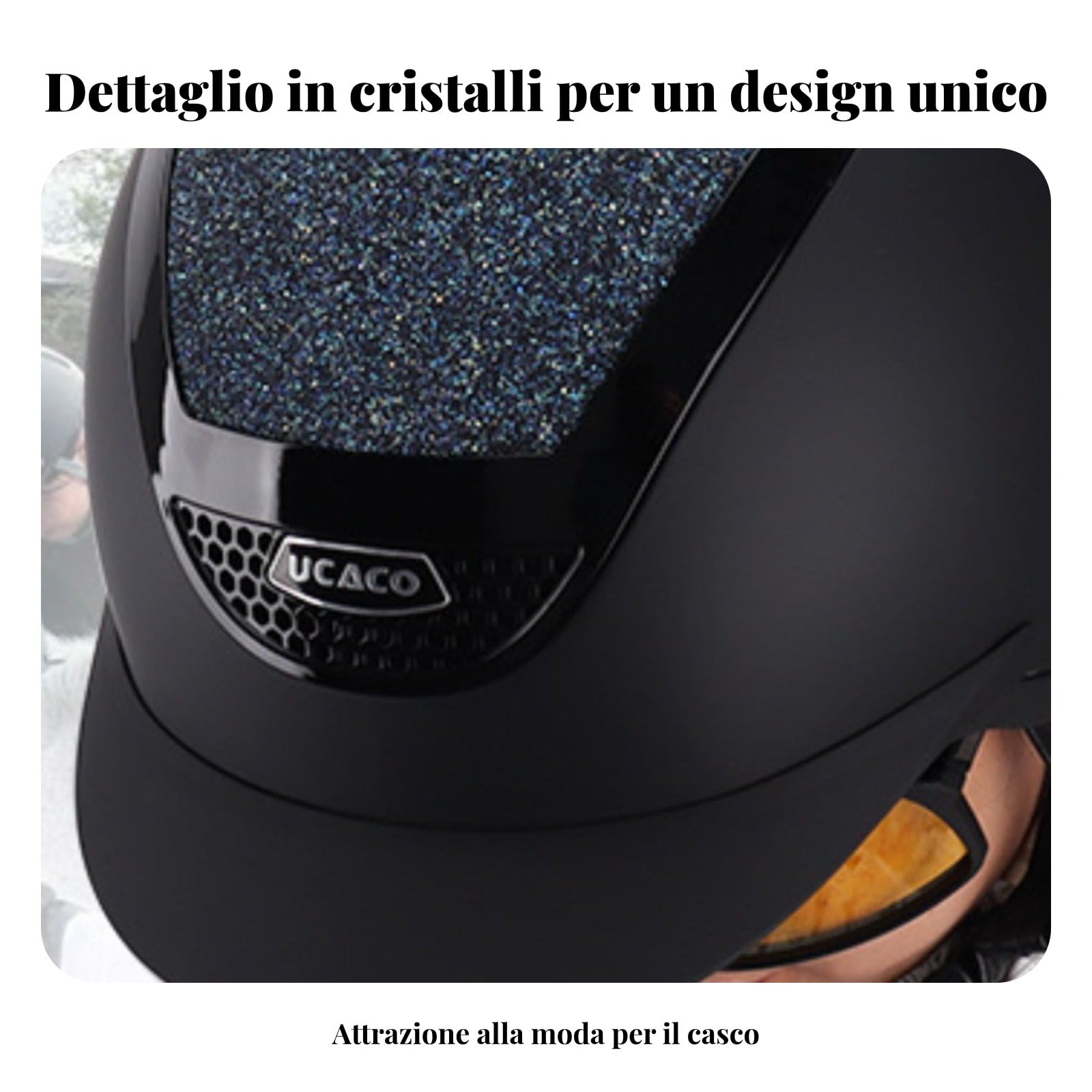 Casco di per Equitazione Leggero Casco Protettivo Equestre Regolabile Comodo Attrezzatura Protettiva per Principianti, Allenamento, Maneggio