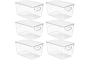 Clear Stackable Storage Bins With Lids
